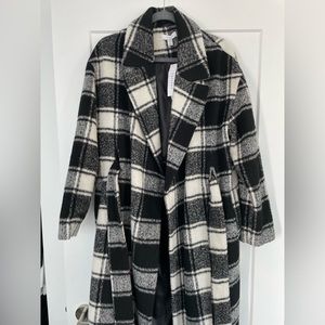 TopShop Full Length Checkered Coat